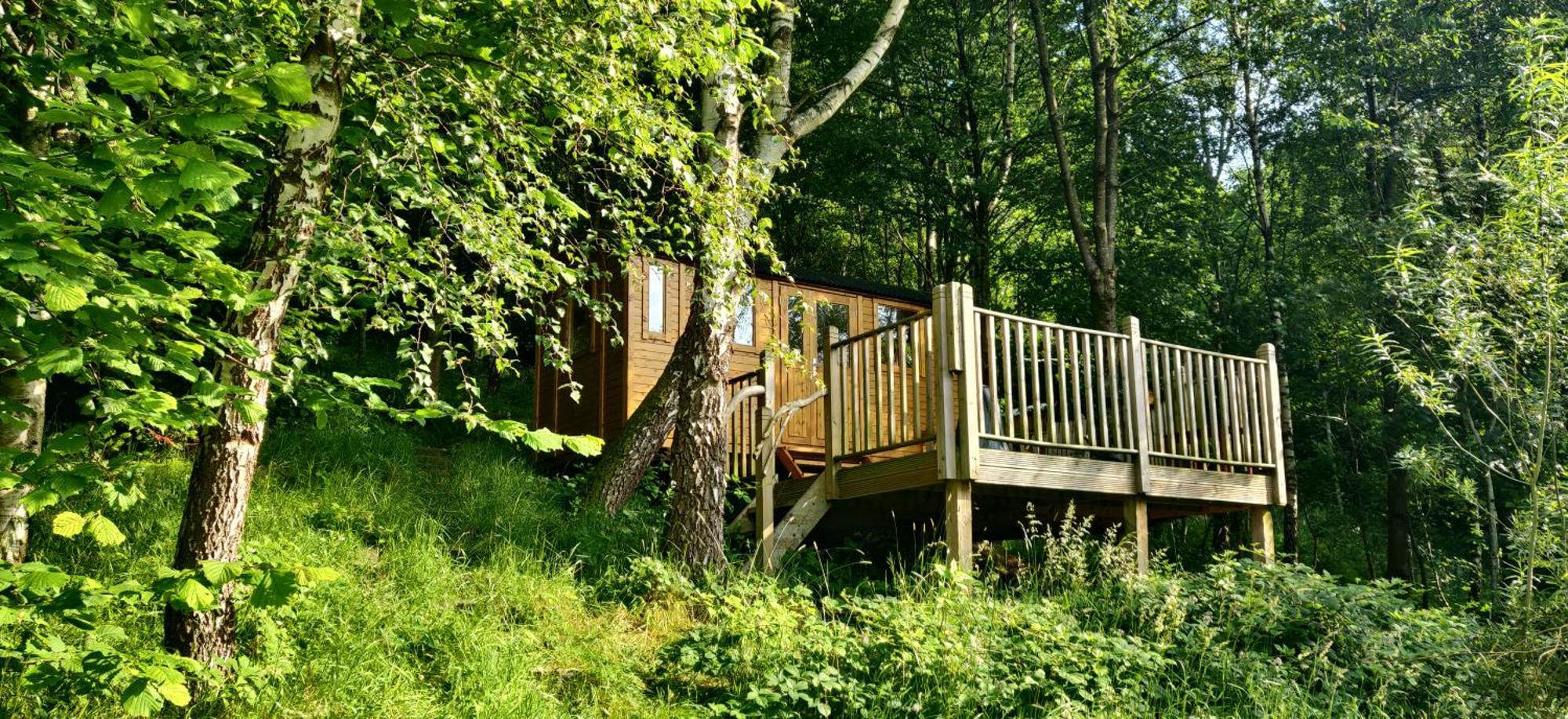 Pike'S Cabin In The Woods Hebden Bridge Exteriör bild