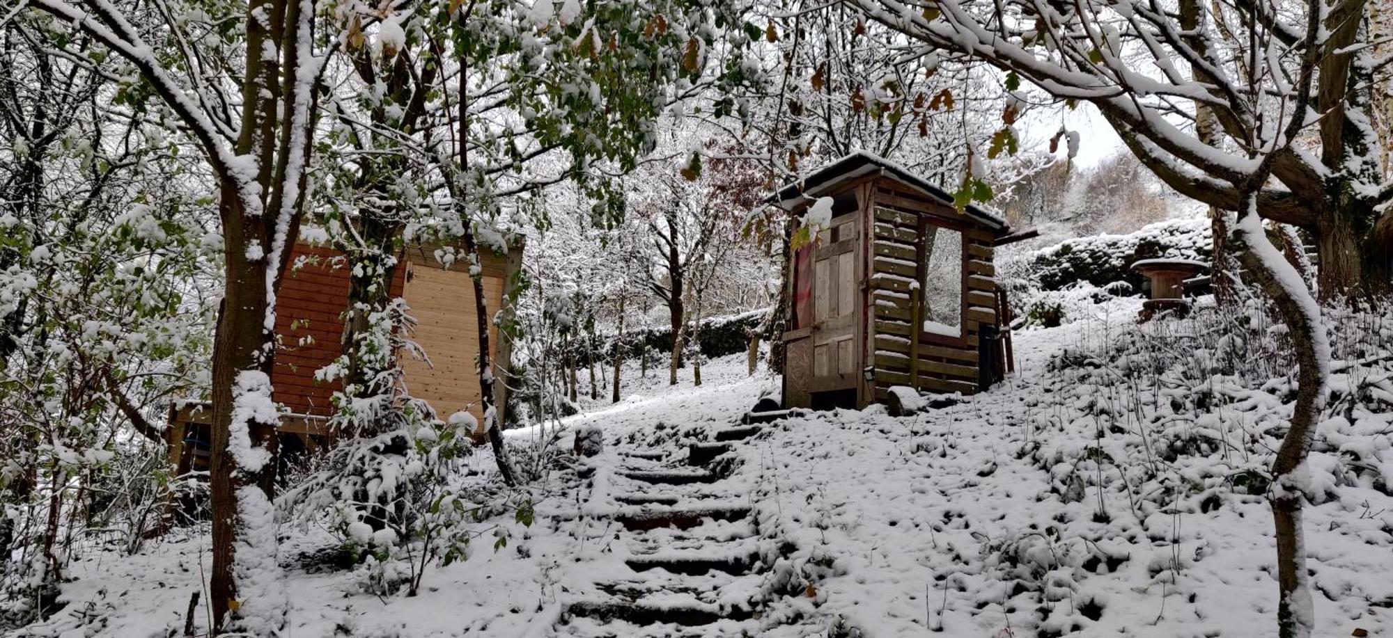 Pike'S Cabin In The Woods Hebden Bridge Exteriör bild